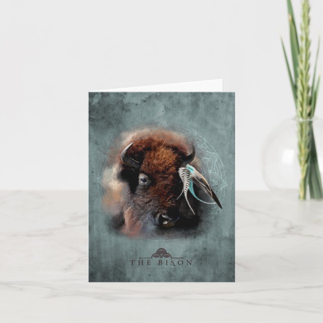 Tarjeta Festiva El Bison - Notecard (Anverso)