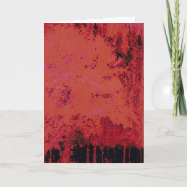 Tarjeta Festiva El Bosque Rojo #3 (Anverso)