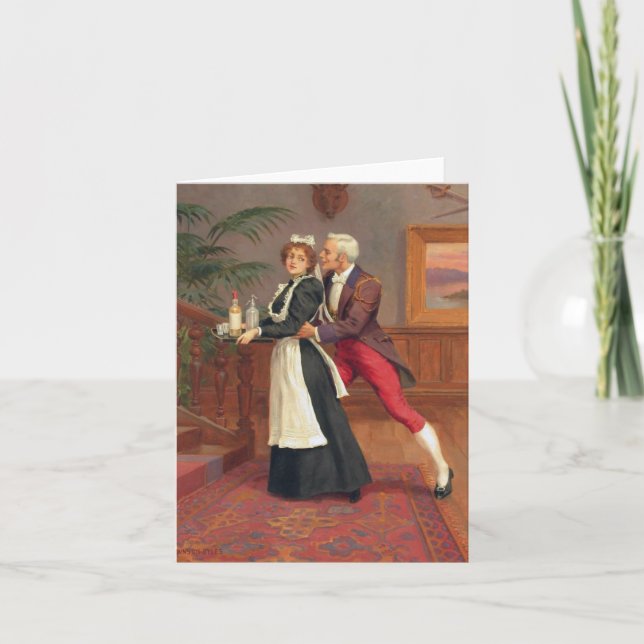 Tarjeta Festiva El Caballero y la doncella (Anverso)