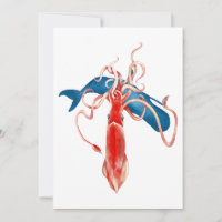 El calamar gigante contra la ballena