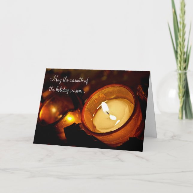 Tarjeta Festiva El calor de la temporada (Anverso)