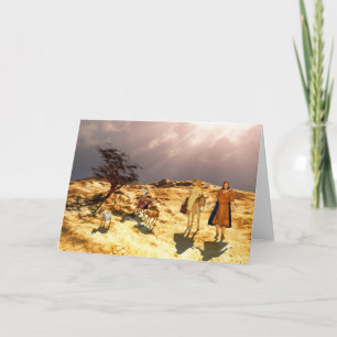 Tarjeta Festiva El camino a Belén