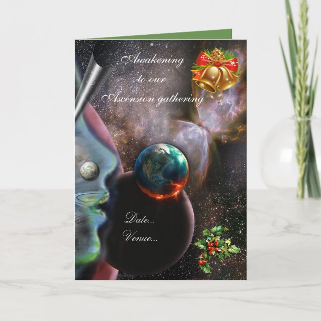 Tarjeta Festiva El Clan del Despertar - navidades (Anverso)