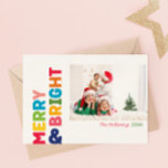 Tarjeta Festiva El colorido y brillante año en la foto de Review 4<br><div class="desc">Captura la alegría y la magia de la temporada de vacaciones con este año único y festivo, colorido y alegre en revisión 4 tarjeta de festividad. Su diseño es sencillo y divertido, con una paleta de colores arcoiris de color rojo, verde, amarillo, azul, naranja y rosa, creando un ambiente vibrante...</div>