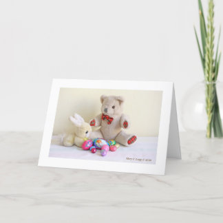 Tarjeta Festiva el cometh del conejito de pascua