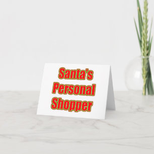 Tarjeta Festiva El comprador personal de Santa