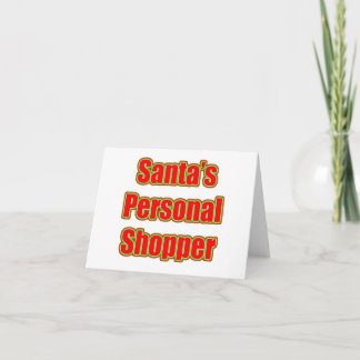 Tarjeta Festiva El comprador personal de Santa