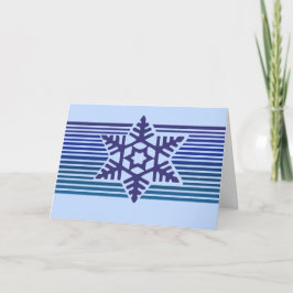 Tarjeta Festiva El copo de nieve de Seasons Greetings