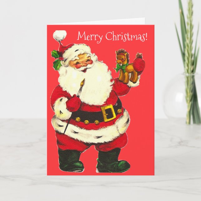 Tarjeta Festiva El creador de juguetes alegres (Anverso)