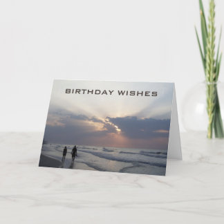 TARJETA FESTIVA EL CUMPLEAÑOS DE LA PLAYA DESEA LO MEJOR AÚN