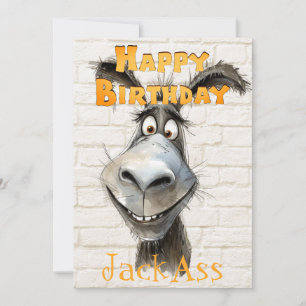 Tarjeta Festiva El cumpleaños gracioso de Donkey