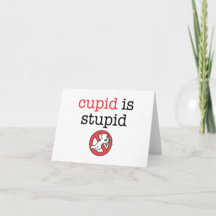Tarjeta Festiva El Cupid es el día de las Anti-Tarjetas del día de