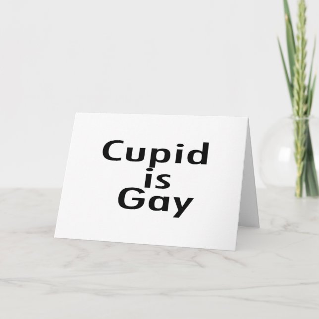 Tarjeta Festiva El Cupid es gay (Anverso)