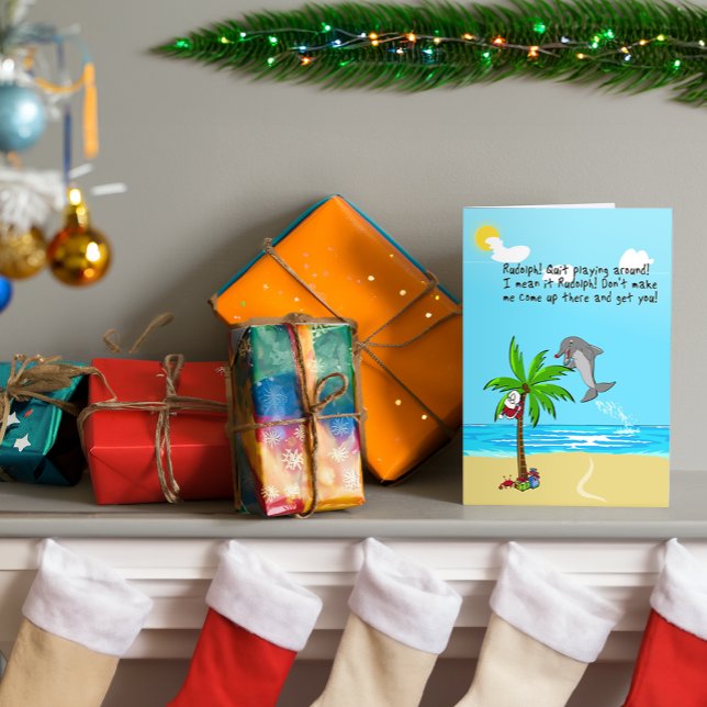 Tarjeta Festiva el delfín con la nariz roja (Subido por el creador)