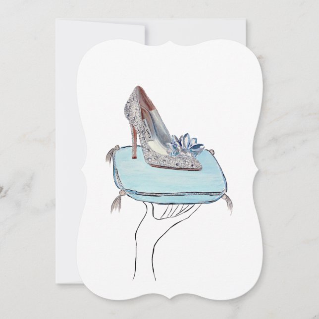 Tarjeta Festiva El deslizador de Cenicienta (Anverso)