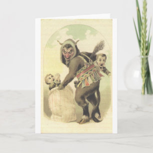 Tarjeta Festiva El despido de Krampus