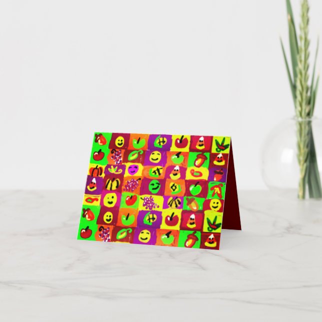 Tarjeta Festiva El Día de Acción de Gracias Feliz (Anverso)