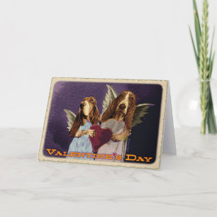 Tarjeta Festiva El día de Bassentine feliz