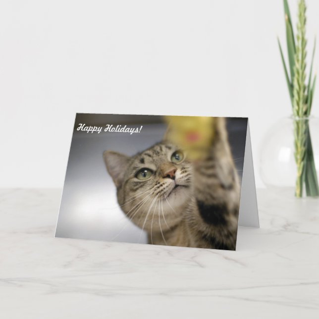 Tarjeta Festiva El día de fiesta carda la "paz, alegría, esperanza (Anverso)