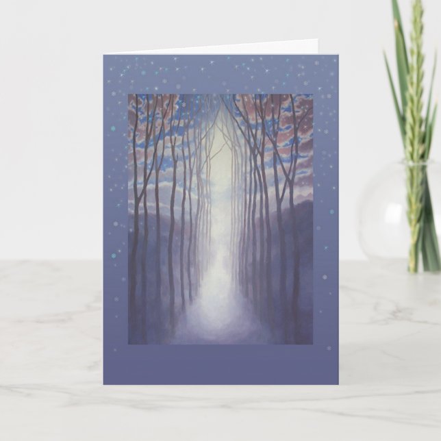 Tarjeta Festiva El día de fiesta todavía coloca (Anverso)