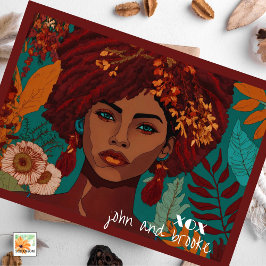 Tarjeta Festiva el día de la madre de keepsake con foto y flores