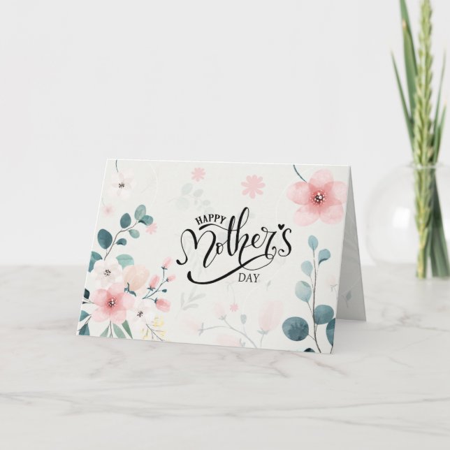 Tarjeta Festiva El Día de la Madre Proverbios 31 Biblia versus Flo (Anverso)