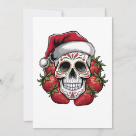Tarjeta Festiva el día de los muertos de paja santa