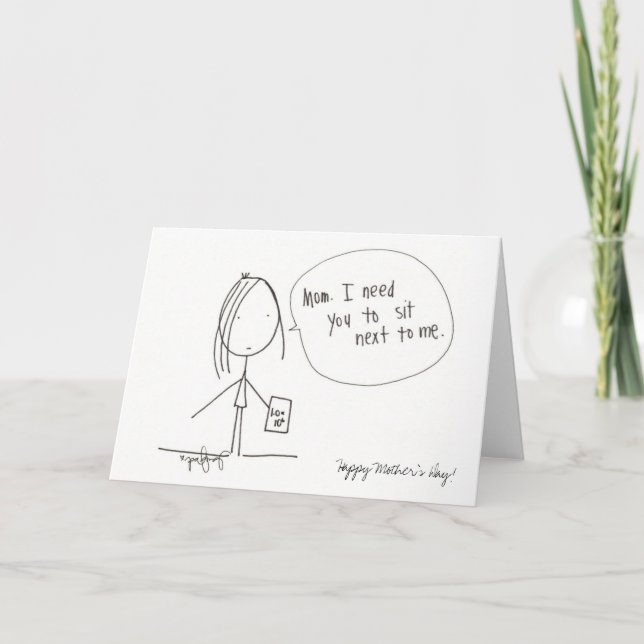 Tarjeta Festiva El día de madre feliz (Anverso)