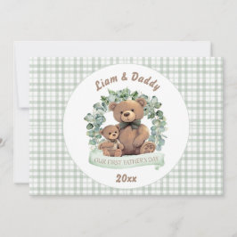 Tarjeta Festiva El día de nuestro primer padre, el chico de los os