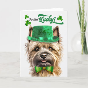 Tarjeta Festiva El Día de San Patricio de Cairn Terrier