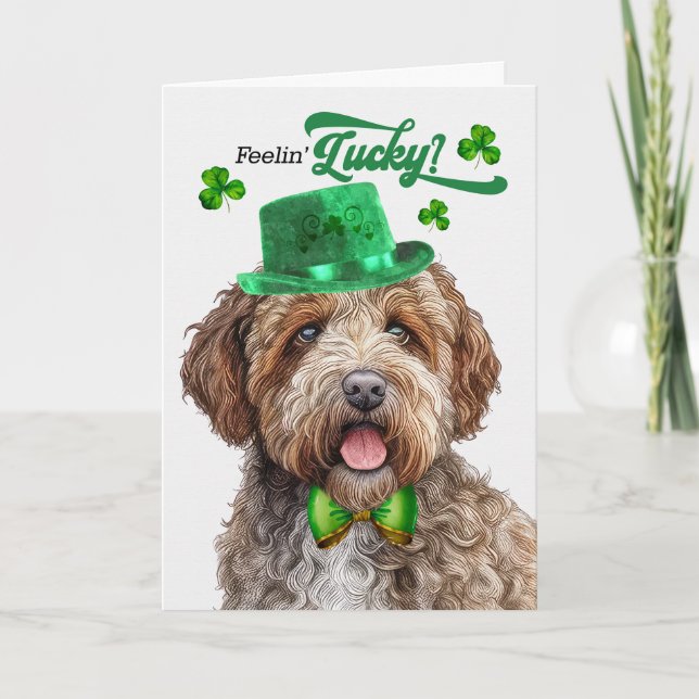 Tarjeta Festiva El día de San Patricio de Lagotti (Anverso)
