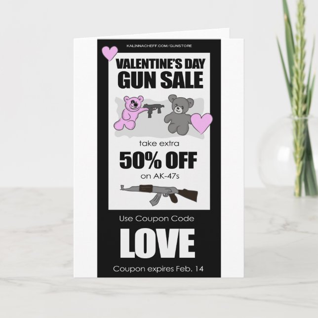 Tarjeta Festiva El día de San Valentín (Anverso)