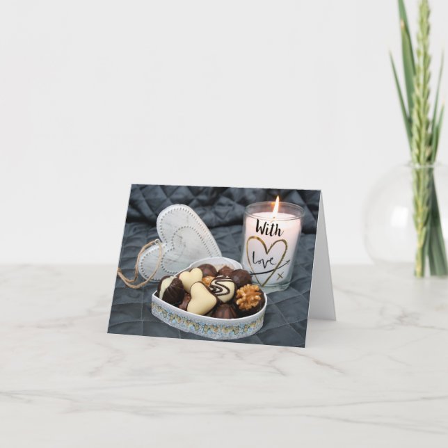 Tarjeta Festiva El día de San Valentín (Anverso)