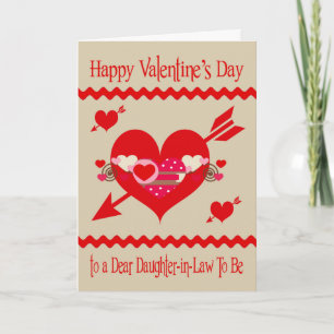 Tarjeta Festiva El día de San Valentín a la suegra de ser