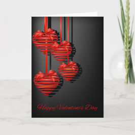 Tarjeta Festiva El día de San Valentín - Abstracto Ornamentos card