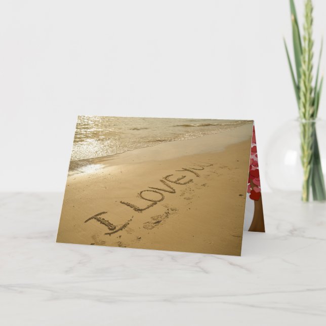 Tarjeta Festiva El día de San Valentín Ama El Destino Romántico De (Anverso)