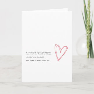 Tarjeta Festiva El día de San Valentín anti