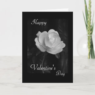 Tarjeta Festiva El día de San Valentín - B y W "te amo "