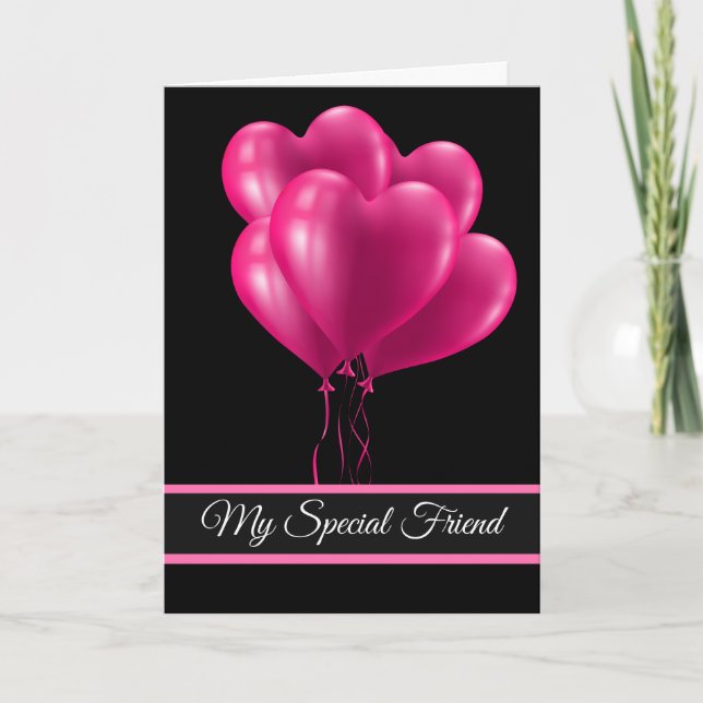 Tarjeta Festiva El día de San Valentín Card-Mi Amigo Especial (Anverso)