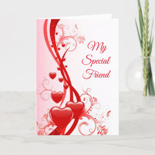 Tarjeta Festiva El día de San Valentín Card-Mi Amigo Especial