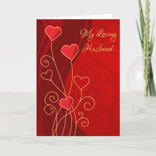 Tarjeta Festiva El día de San Valentín Card-My Love Husband