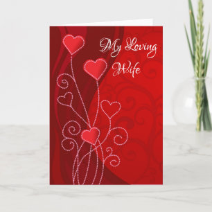 Tarjeta Festiva El día de San Valentín Card-My Love Wife