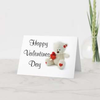 Tarjeta Festiva El día de San Valentín Card Teddy Bear