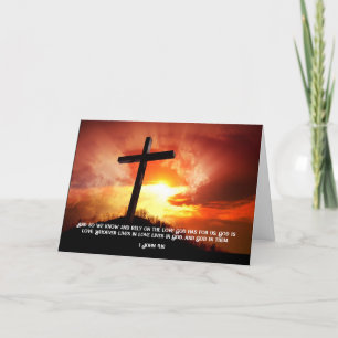 Tarjeta Festiva El día de San Valentín católico cristiano