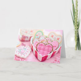 Tarjeta Festiva El día de San Valentín - Cookies del corazón - Per