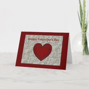 Tarjeta Festiva El día de San Valentín Corazón 2 Corazón