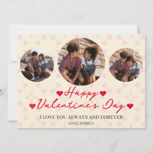 Tarjeta Festiva El día de San Valentín de amor simple elegante fot