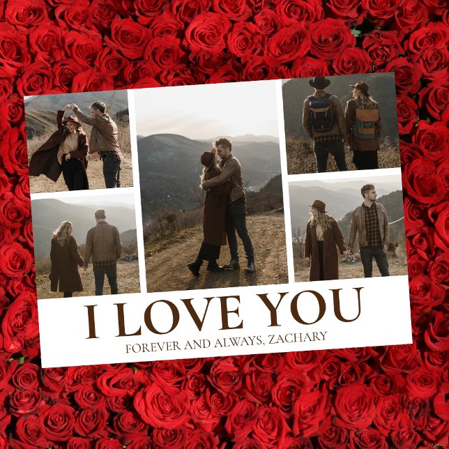 Tarjeta Festiva El día de San Valentín de amor simple elegante par (Subido por el creador)