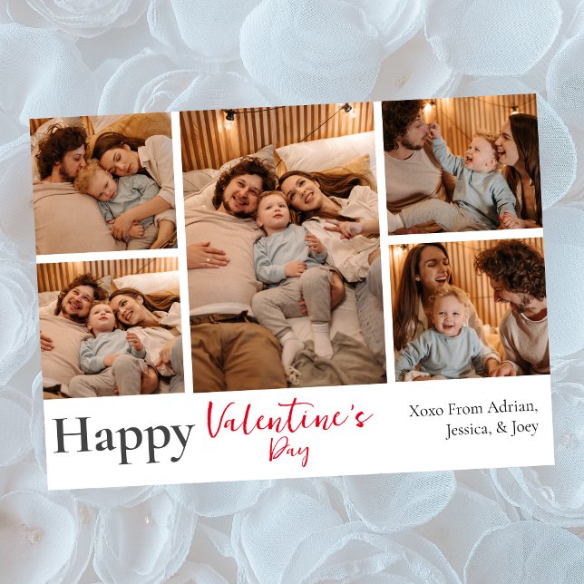 Tarjeta Festiva El día de San Valentín de amor simple elegante par (Subido por el creador)
