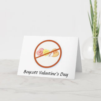 Tarjeta Festiva El día de San Valentín de boicot